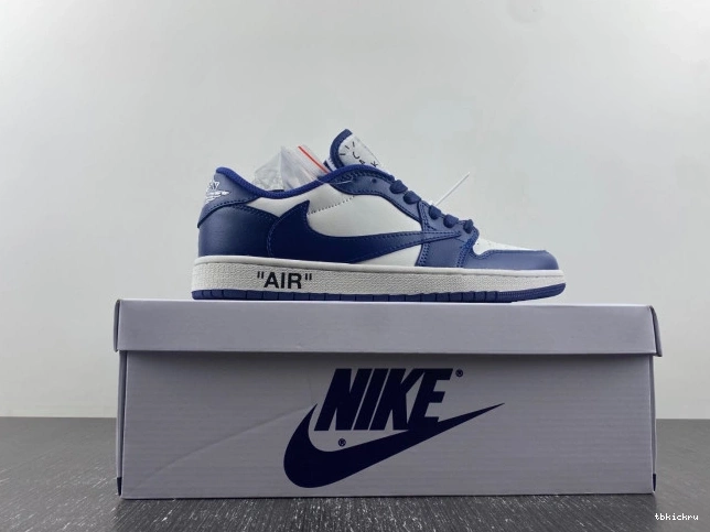 Rep TBK SCOTT AIR TRAVIS JORDAN X OFF-WHITE 1 DM7890-101 X CUSTOM 0727